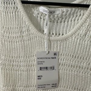 Stitch drop cream dress